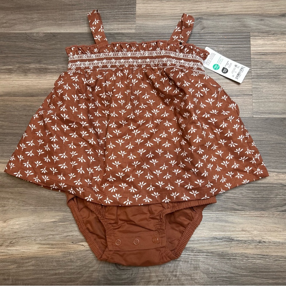 NWT Carter's Cotton Sunsuit Infant Dress